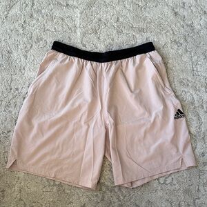 Adidas Men's Athletic Shorts Tan and Black